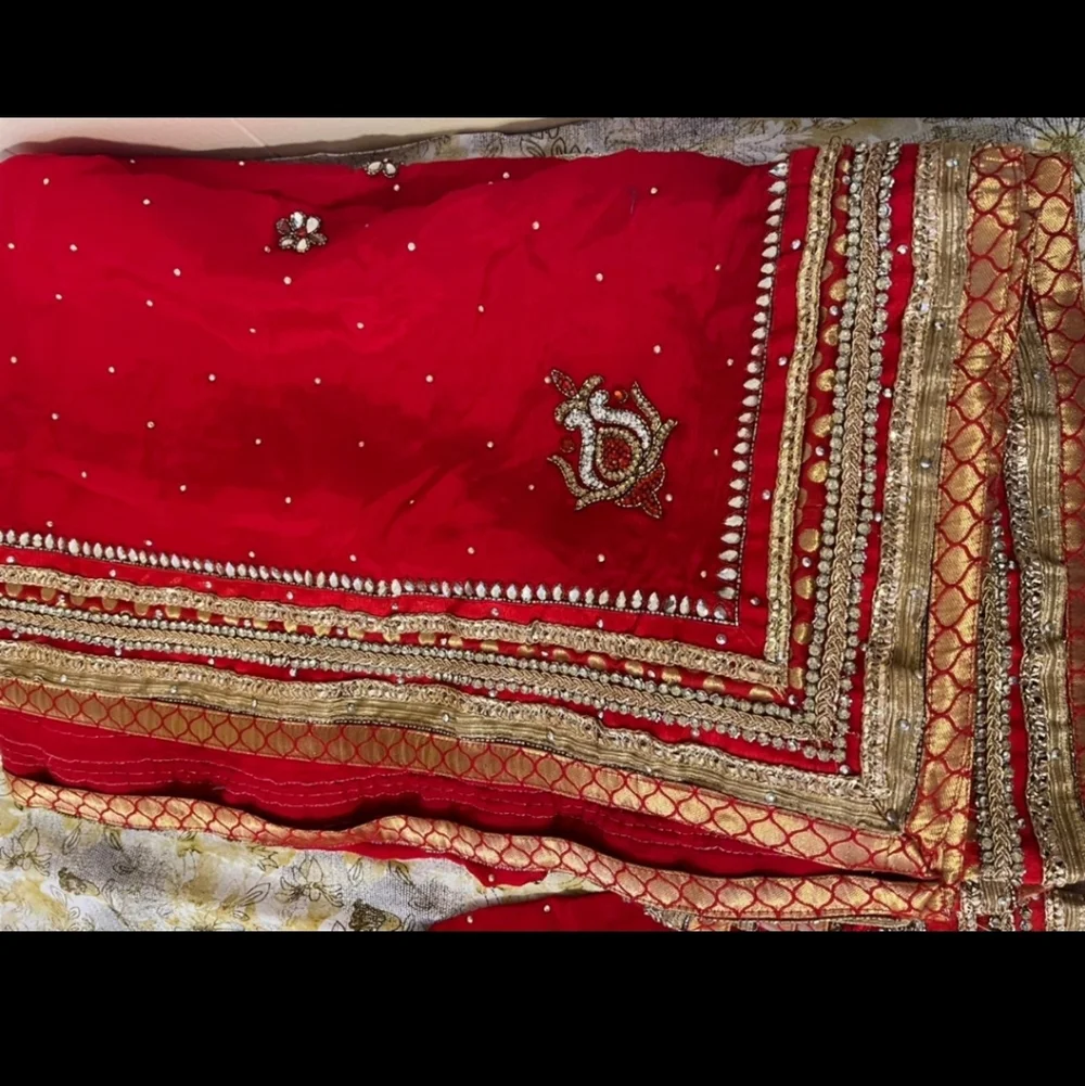 Custom Made Heavy Stonework Rhinestone Embroidered Salwar Kameez - Picture 3 of 5